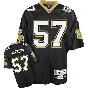 Cheap New Orleans Saints 57 Rickey Jackson Black Throwback jersey For Sale