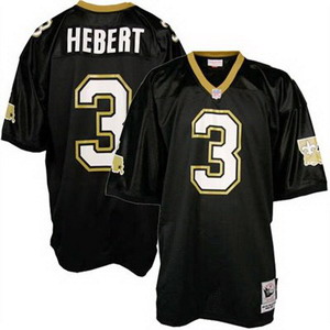 Cheap New Orleans Saints 3 Hebert throwback black jersey For Sale