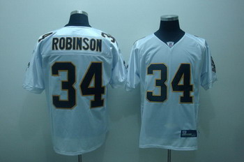 New Orleans Saints 34 Patrick Robinson white Color Jerseys