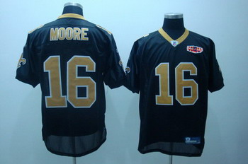 Cheap New Orleans Saints 16 Lance Moore black Super bowl jersey For Sale