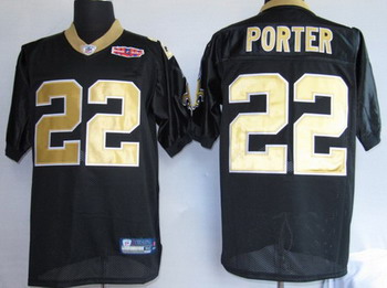 Cheap 2010 superbowl New Orleans Saints 22 porter black Jerseys For Sale
