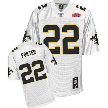 Cheap New Orleans Saints Tracy Porter Super Bowl XLIV White Jersey For Sale