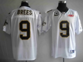 Cheap 2010 Super bowl New Orleans Saints 9 Drew Brees white jerseys For Sale