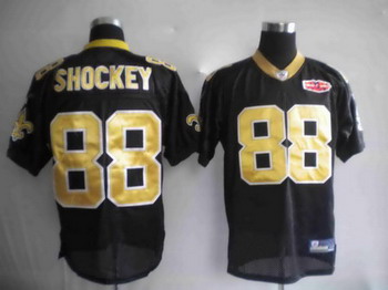 Cheap 2010 Super bowl New Orleans Saints 88 Jeremy Shorkey black jerseys For Sale