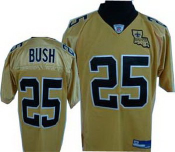 New Orleans Saints 25 Reggie Bush golden Jersey