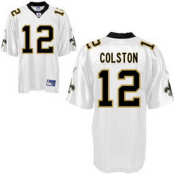 New Orleans Saints 12 Maques Colston White NFL Jerseys