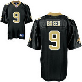 New Orleans Saints 9 Drew Brees black