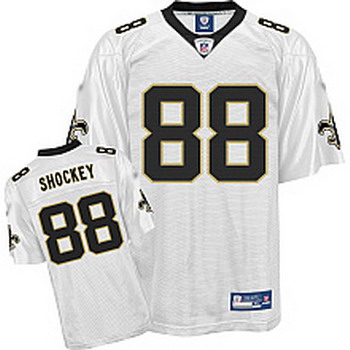 New Orleans Saints 88 Jeremy Shockey white jerseys