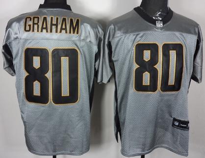 Cheap New Orleans Saints 80 Graham Grey NFL Jerseys For Sale