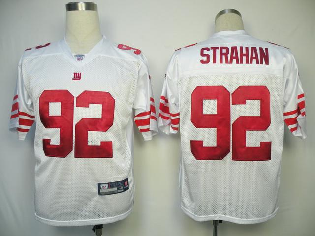 Cheap New York Giants 92 Michael Strahan White NFL Jerseys For Sale