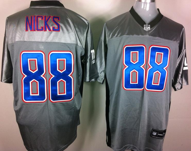 Cheap New York Giants 88 Hakeem Nicks Grey Shadow NFL Jerseys For Sale