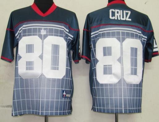 Cheap New York Giants 80 Cruz Grey Super Bowl XLVI Jerseys For Sale