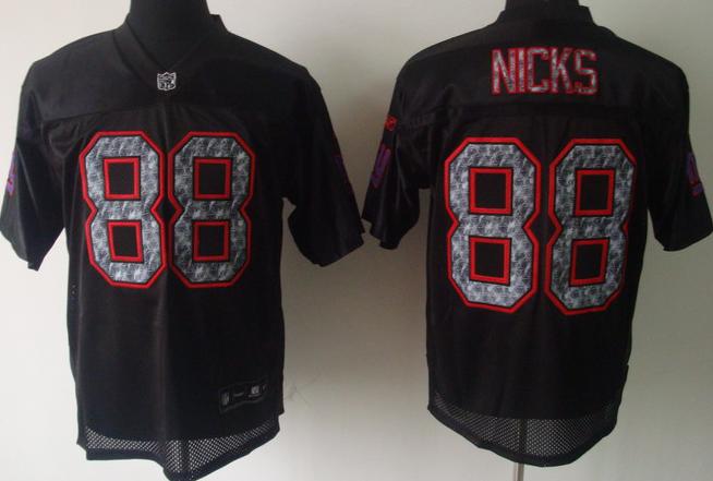Cheap New York Giants #88 Hakeem Nicks Black United Sideline Jersey For Sale