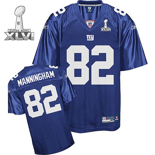 Cheap New York Giants #82 Mario Manningham Blue 2012 Super Bowl XLVI NFL Jersey For Sale