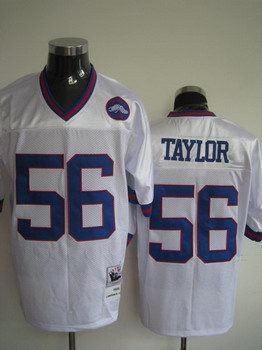 Cheap New York Giants 56 Lawrence Taylor white Throwback Jerseys For Sale
