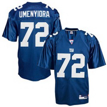 New York Giants 72 Osi Umenyiora Royal Blue Jersey