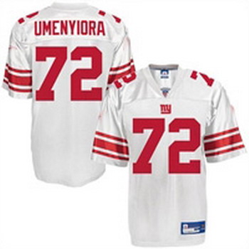 New York Giants 72 Osi Umenyiora White Football Jersey