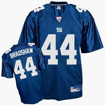 New York Giants 44 Bradshaw Blue jerseys