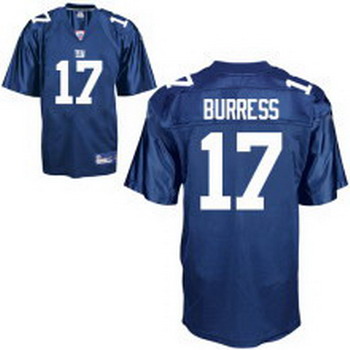 Cheap New York Giants 17 Plaxico Burress blue For Sale