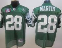 New York Jets #28 Curtis Martin Green Hall Of Fame Class Jersey