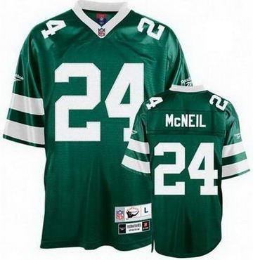New York Jets 24 Freeman McNeil Green Throwback Jersey