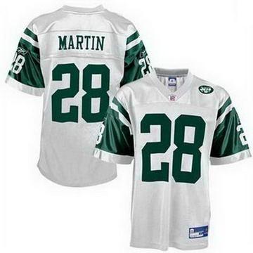 Cheap New York Jets 28 Curtis Martin White NFL Jersey For Sale