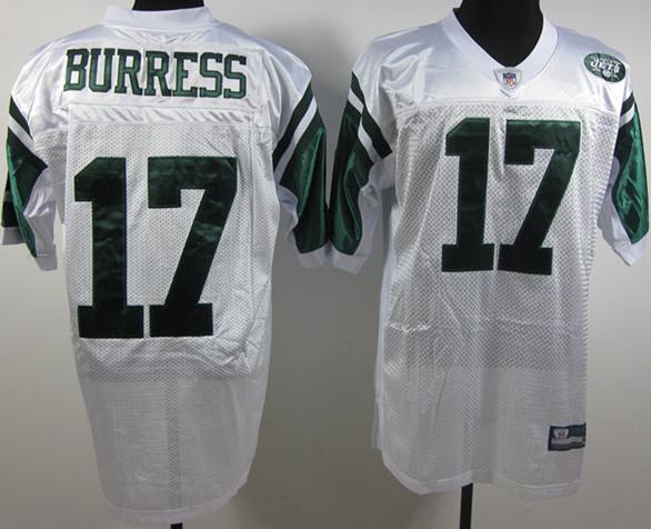New York Jets 17 Plaxico Burress White NFL Jerseys