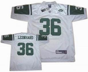 New York Jets 36 Leonhard White NFL Jerseys