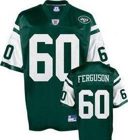 New York Jets 60 D Brickashaw Ferguson Jersey green