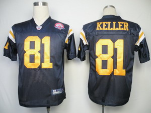 New York Jets 81 Dustin Keller BLue Jerseys