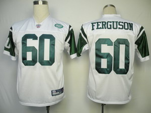 New York Jets 60 D.Brickashaw Ferguson White Jerseys
