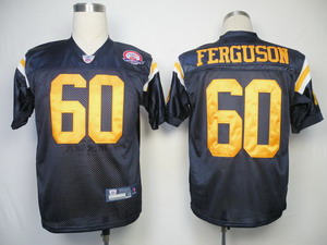 New York Jets 60 D.Brickashaw Ferguson Blue Jerseys