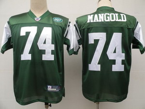New York Jets 74 Nick Mangold Green Jersey