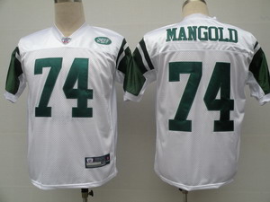 New York Jets 74 Nick Mangold White Jersey
