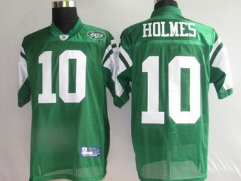 New York Jets 10 Holmes GREEN Jerseys