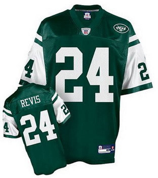New York Jets Darrelle Revis 24 Football Home Jersey