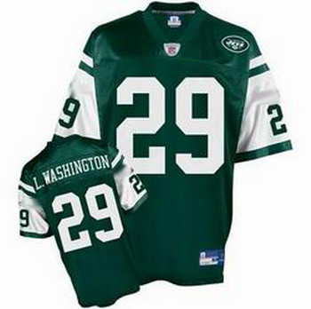 New York Jets 29 Leon Washington Green Jersey
