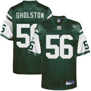 Cheap New York Jets 56 Vernon Gholston green For Sale