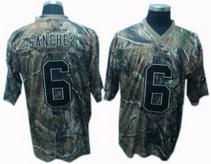Cheap New York Jets 6 Mark Sanchez Camo Realtree Jerseys For Sale