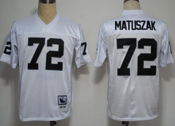 Cheap Oakland Raiders 72 Matuszak Throwback white NFL Jerseys For Sale