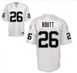 Oakland Raiders #26 Stanford Routt White Jersey