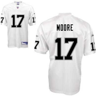 Oakland Raiders 17 Moore White NFL Jerseys