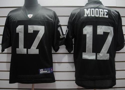 Cheap Oakland Raiders 17 Moore Black NFL Jerseys For Sale