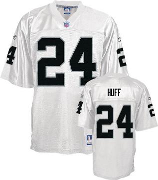 Cheap Oakland Raiders 24 Michael Huff White NFL Jerseys For Sale