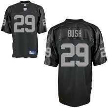 Cheap Oakland Raiders 29 Bush Black NFL Jerseys For Sale