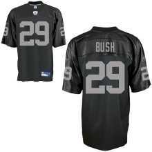 Oakland Raiders 29 Bush Black NFL Jerseys