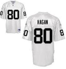 Oakland Raiders 80 Derek Hagan White Jersey
