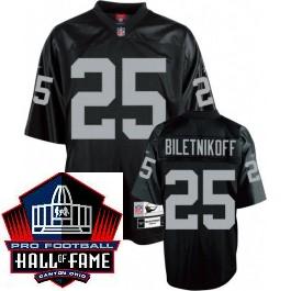 Cheap Oakland Raiders 25 Fred Biletnikoff Black Hall Of Fame Class Jersey For Sale