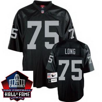 Cheap Oakland Raiders 75 Howie Long Black Hall Of Fame Class Jersey For Sale