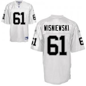 Oakland Raiders 61 Stefen Wisniewski White Jersey